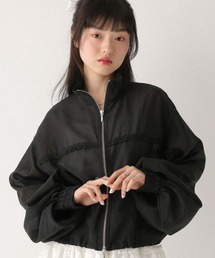 Heather（ヘザー）の「ミニフリルシアーZIPブルゾン　666491（ブルゾン）」