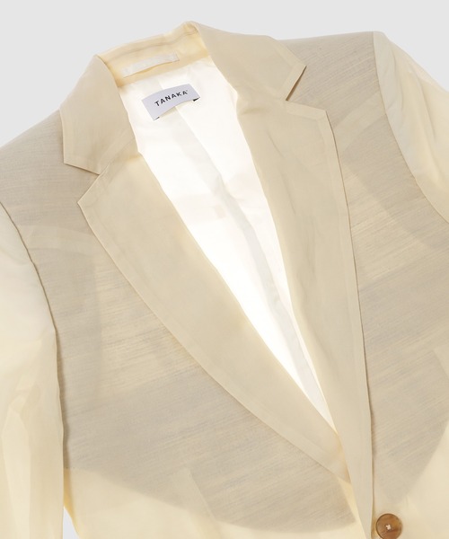 TANAKA(タナカ)の「SCLUPTURE JACKET(テーラードジャケット・レディース・ナチュラル・S)」の4枚目の写真