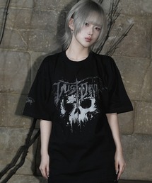DustDevil（ダストデビル）の「『DustDevil/ダストデビル』Void Mark Tee/スカルプリントTシャツ（Tシャツ/カットソー）」