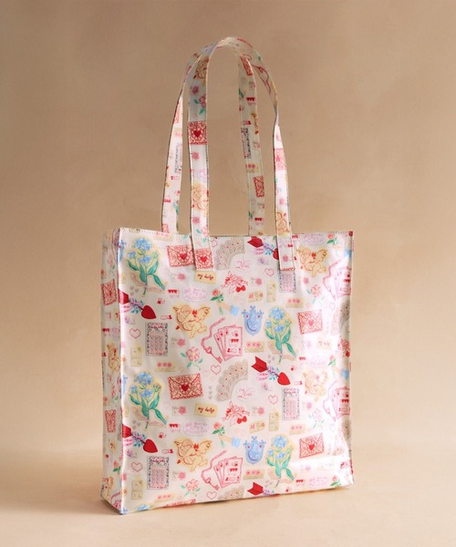 Cath Kidston(キャスキッドソン)の「ラージ ブックバッグ Love Notes(トートバッグ・レディース・クリーム・FREE)」の3枚目の写真
