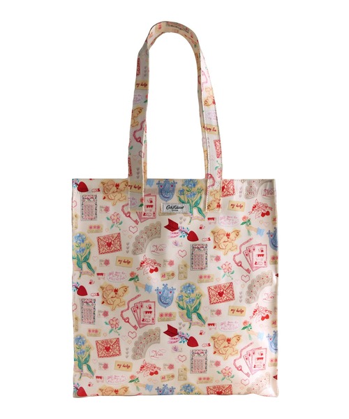 Cath Kidston(キャスキッドソン)の「ラージ ブックバッグ Love Notes(トートバッグ・レディース・クリーム・FREE)」の2枚目の写真