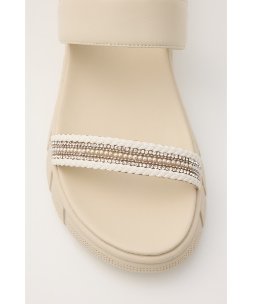 STACCATO(スタッカート)の「パーティクルズライトサンダル(サンダル・レディース・ホワイト/ブラック・22.5cm/23cm/23.5cm/24cm/24.5cm)」の19枚目の写真