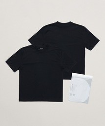 three dots（スリードッツ）の「【unisex】パウダリーコットン 2パックTシャツ（Tシャツ/カットソー）」