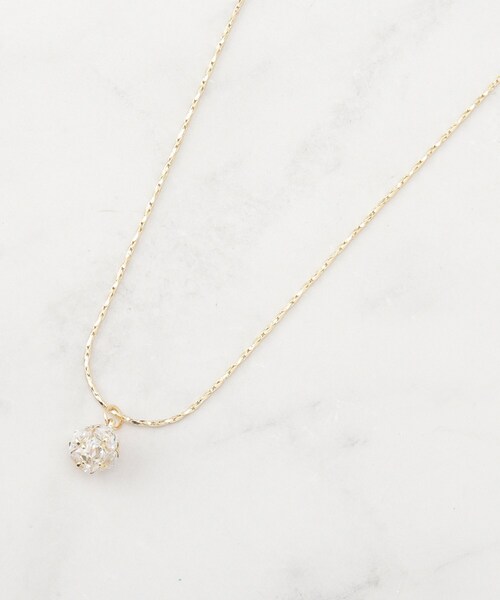 SHOO・LA・RUE（シューラルー）の「ジルコンボールネックレス（ネックレス・レディース・ゴールド/シルバー・00）」の4枚目の写真