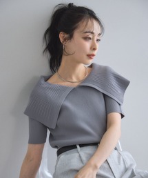 ZOZO限定】2WAYペプラムニットタンク（ニット/セーター