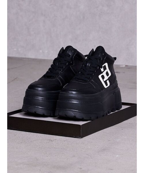 GYDA（ジェイダ）の「GG bold line thick soleスニーカー（スニーカー・レディース・パープル/ブラック/オフホワイト・MEDIUM/SMALL/LARGE）」の2枚目の写真