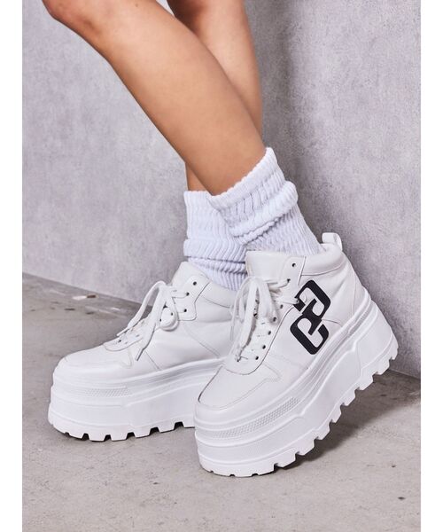 GYDA（ジェイダ）の「GG bold line thick soleスニーカー（スニーカー・レディース・パープル/ブラック/オフホワイト・MEDIUM/SMALL/LARGE）」の5枚目の写真