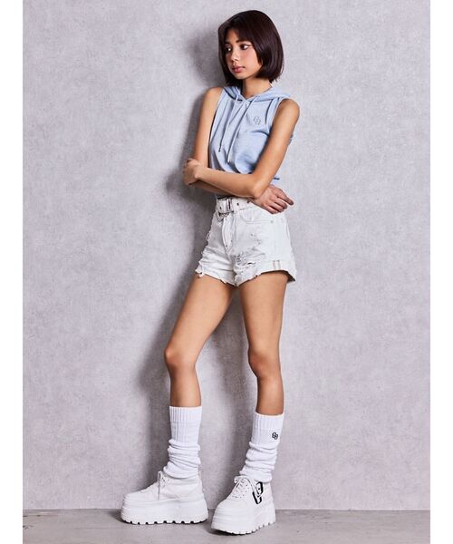 GYDA（ジェイダ）の「GG bold line thick soleスニーカー（スニーカー・レディース・パープル/ブラック/オフホワイト・MEDIUM/SMALL/LARGE）」の11枚目の写真