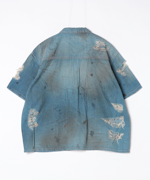 DISCOVERED(ディスカバード)の「SHORT SLEEVE DENIM SHIRTS(シャツ/ブラウス・メンズ・ブラック/インディゴブルー・SMALL/LARGE)」の7枚目の写真