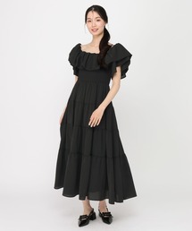 2WAYショルダーフリルワンピース 679986