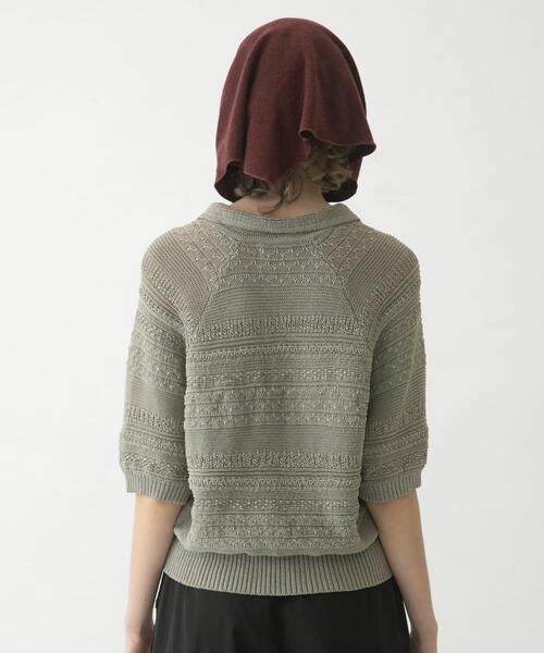 LAATO(ラート)の「basket knit(ニット/セーター・レディース・ライトブラウン/ブラック・FREE)」の14枚目の写真