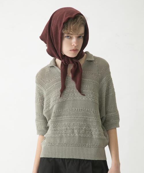 LAATO(ラート)の「basket knit(ニット/セーター・レディース・ライトブラウン/ブラック・FREE)」の15枚目の写真
