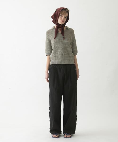 LAATO(ラート)の「basket knit(ニット/セーター・レディース・ライトブラウン/ブラック・FREE)」の17枚目の写真