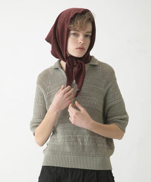 LAATO(ラート)の「basket knit(ニット/セーター・レディース・ライトブラウン/ブラック・FREE)」の18枚目の写真