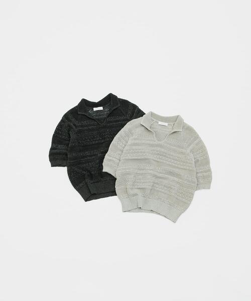 LAATO(ラート)の「basket knit(ニット/セーター・レディース・ライトブラウン/ブラック・FREE)」の19枚目の写真