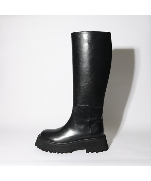 APTO(アプト)の「ジュリー ロングブーツ AGFB009(ブーツ・レディース・ブラック/ブラウン・23cm/23.5cm/24cm/24.5cm/25cm)」の1枚目の写真
