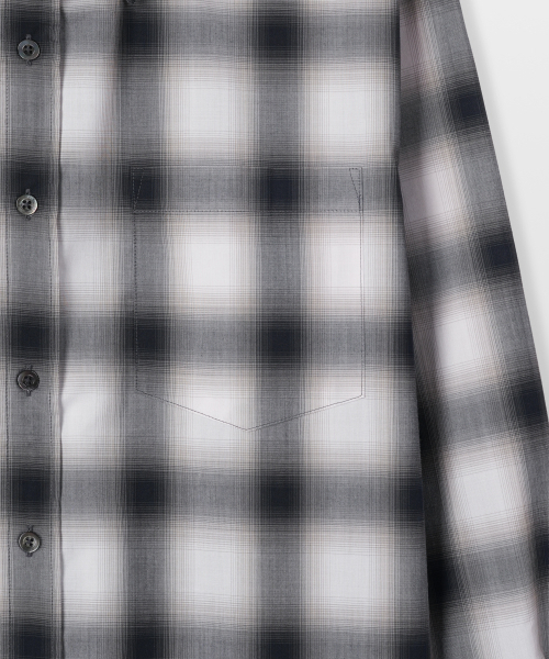 MANNERGRAM（マナーグラム）の「[CHAMBRAY 日本輸入生地] クラシックオンブレリラックスドシャツ（シャツ/ブラウス・メンズ・その他・95/100/105）」の4枚目の写真