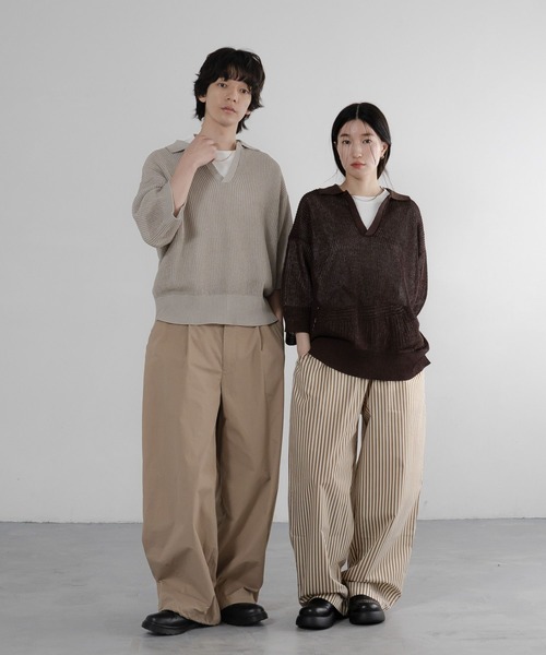LOWRYS FARM(ローリーズファーム)の「【LFM(U)】ストライプバルーンイージーパンツ 761448(その他パンツ・メンズ・ブラウン/ブルー・MEDIUM/LARGE)」の3枚目の写真