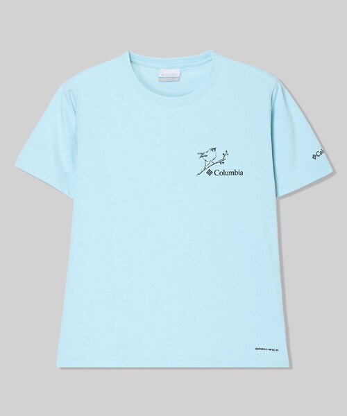 Columbia(コロンビア)の「UVカット Columbia/ ウィメンズ タイムトゥートレイル グラフィック ショートスリーブTシャツ /コロンビア(Tシャツ/カットソー・レディース・ブルー/ホワイト/ブラック・S/L/XL/M)」の3枚目の写真