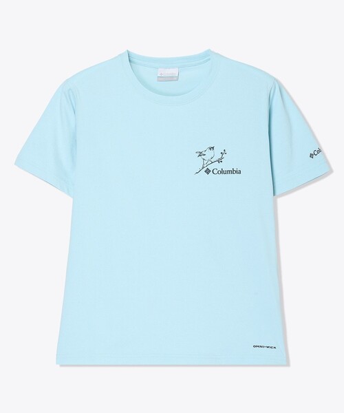 Columbia(コロンビア)の「UVカット Columbia/ ウィメンズ タイムトゥートレイル グラフィック ショートスリーブTシャツ /コロンビア(Tシャツ/カットソー・レディース・ブルー/ホワイト/ブラック・S/L/XL/M)」の7枚目の写真