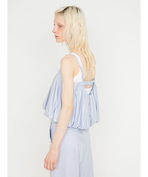 SORIN（ソリン　）の「Linen Blend Balloon Camisole/リネンブレンド バルーンキャミソール（キャミソール・レディース・サックスブルー/ダークネイビー/ベージュ・38）」の9枚目の写真