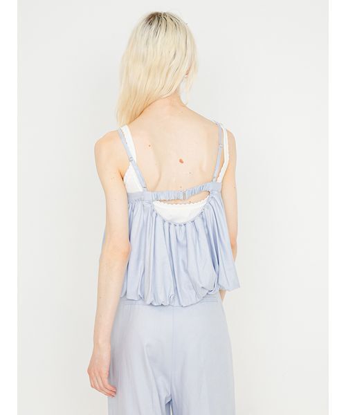SORIN（ソリン　）の「Linen Blend Balloon Camisole/リネンブレンド バルーンキャミソール（キャミソール・レディース・サックスブルー/ダークネイビー/ベージュ・38）」の10枚目の写真