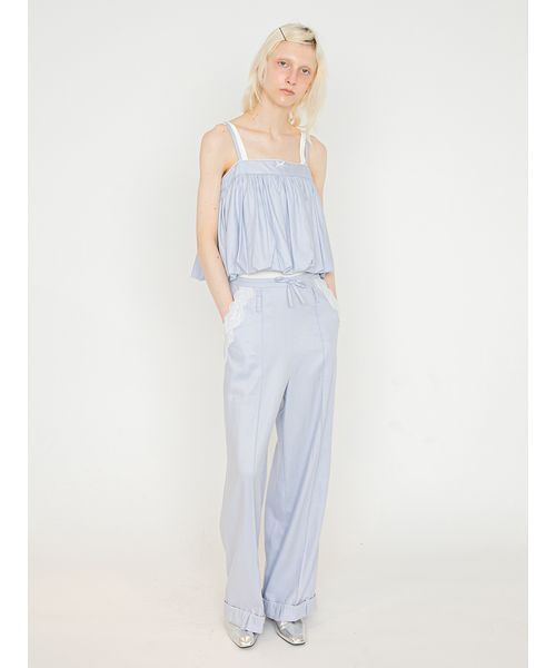 SORIN（ソリン　）の「Linen Blend Balloon Camisole/リネンブレンド バルーンキャミソール（キャミソール・レディース・サックスブルー/ダークネイビー/ベージュ・38）」の14枚目の写真