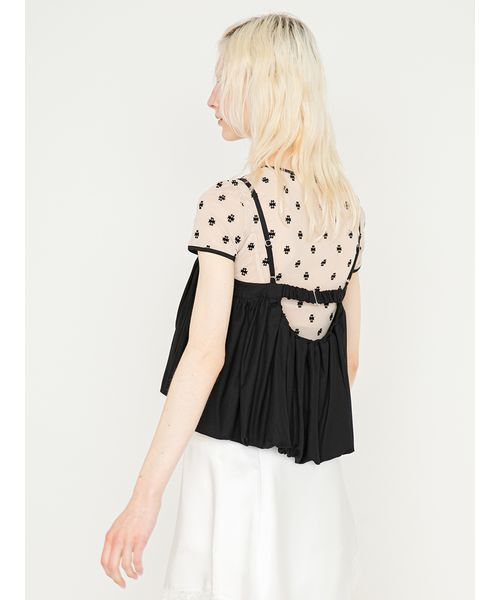 SORIN（ソリン　）の「Linen Blend Balloon Camisole/リネンブレンド バルーンキャミソール（キャミソール・レディース・サックスブルー/ダークネイビー/ベージュ・38）」の18枚目の写真
