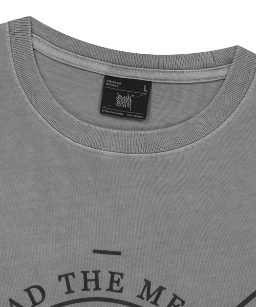 BROWNBREATH(ブラウンブレス)の「STAMP TAG PIGMENT TEE - GREY(Tシャツ/カットソー・レディース・その他・SMALL/MEDIUM/LARGE/X-LARGE)」の3枚目の写真