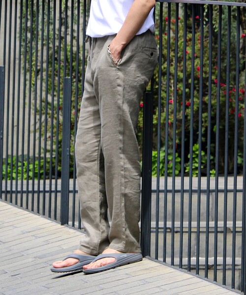 GLOSTER（グロスター）の「【リネン100％/夏の定番】リネンイージーパンツ（その他パンツ・メンズ・アイボリー/オリーブ/グレイッシュベージュ/インディゴブルー/ダークネイビー・M/L/XL/S）」の11枚目の写真