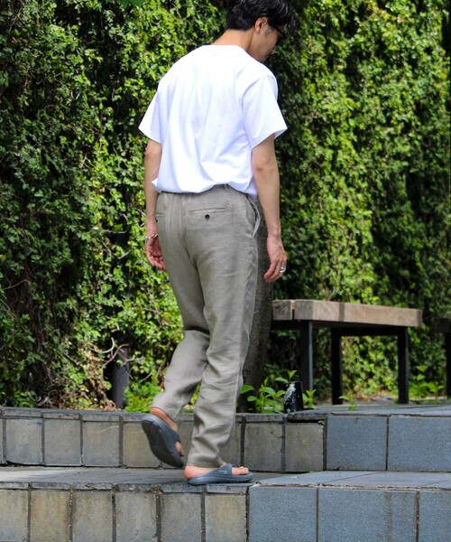 GLOSTER（グロスター）の「【リネン100％/夏の定番】リネンイージーパンツ（その他パンツ・メンズ・アイボリー/オリーブ/グレイッシュベージュ/インディゴブルー/ダークネイビー・M/L/XL/S）」の14枚目の写真