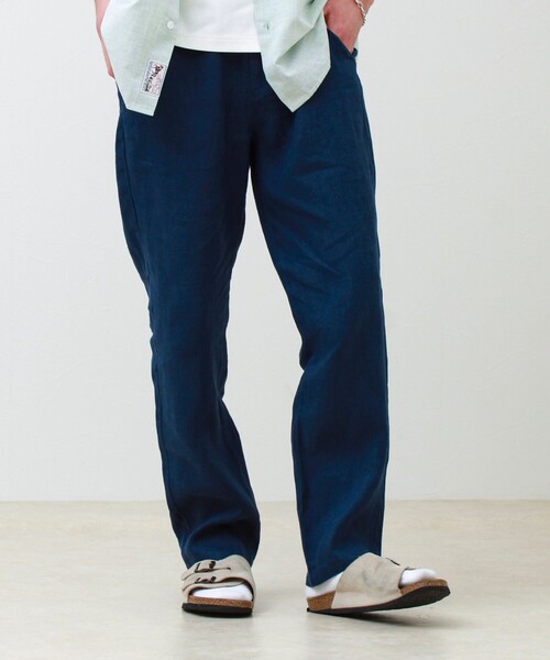 GLOSTER（グロスター）の「【リネン100％/夏の定番】リネンイージーパンツ（その他パンツ・メンズ・アイボリー/オリーブ/グレイッシュベージュ/インディゴブルー/ダークネイビー・M/L/XL/S）」の20枚目の写真