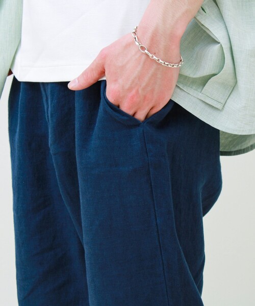 GLOSTER（グロスター）の「【リネン100％/夏の定番】リネンイージーパンツ（その他パンツ・メンズ・アイボリー/オリーブ/グレイッシュベージュ/インディゴブルー/ダークネイビー・M/L/XL/S）」の21枚目の写真