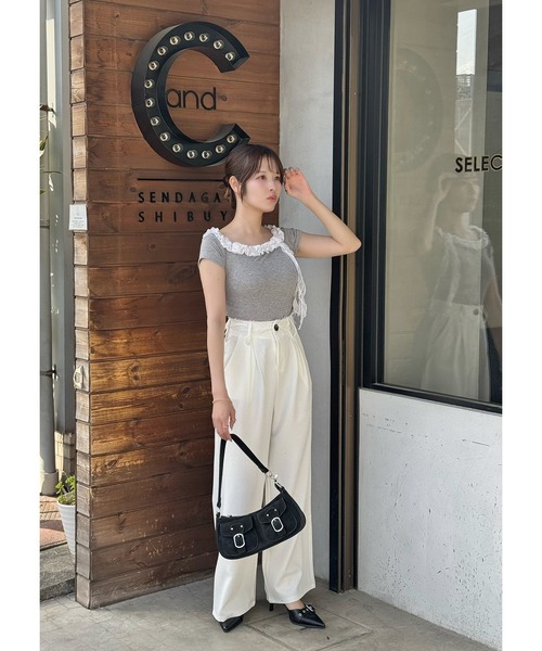 frunco（フランコ）の「ローズフリルTシャツ（Tシャツ/カットソー・レディース・ホワイト/ピンク/ブルー/グレー・FREE）」の15枚目の写真