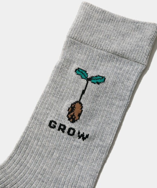 beautiful people（ビューティフルピープル）の「sock a trois HEART（ソックス/靴下・レディース・アイボリー/チャコールグレー・LARGE/MEDIUM）」の3枚目の写真