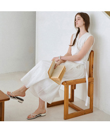 Soft wrap sleeveless dress_2 Colors