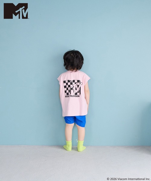 LOWRYS FARM(ローリーズファーム)の「MTVプリントタンクトップ 668996(Tシャツ/カットソー・キッズ・ピンク系その他/オフホワイト/ブラック・130cm/110cm/150cm/140cm/120cm)」の5枚目の写真