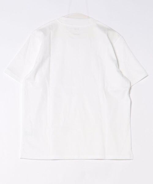 TAKA-Q(タカキュー)の「Tシャツ メンズ 半袖 ストレッチ 接触冷感 抗菌防臭 UV 綿 コットン 無地 シルケット スムス スロープネック ドレスT(Tシャツ/カットソー・メンズ・ホワイト・S/MEDIUM/LARGE/X-LARGE)」の2枚目の写真