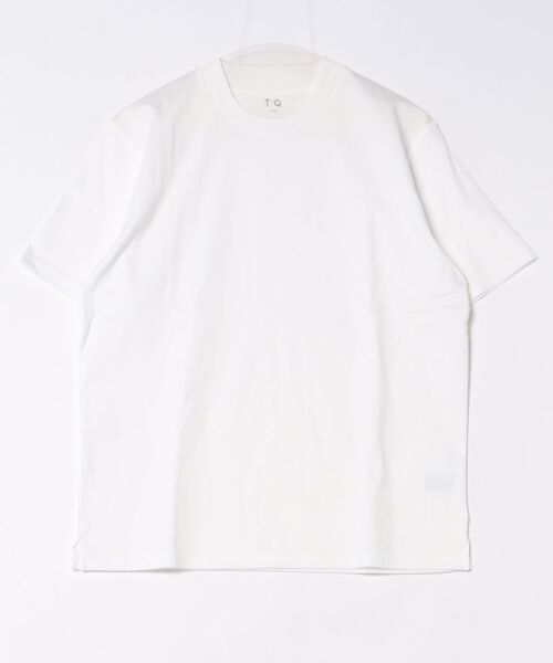 TAKA-Q(タカキュー)の「Tシャツ メンズ 半袖 ストレッチ 接触冷感 抗菌防臭 UV 綿 コットン 無地 シルケット スムス スロープネック ドレスT(Tシャツ/カットソー・メンズ・ホワイト・S/MEDIUM/LARGE/X-LARGE)」の14枚目の写真