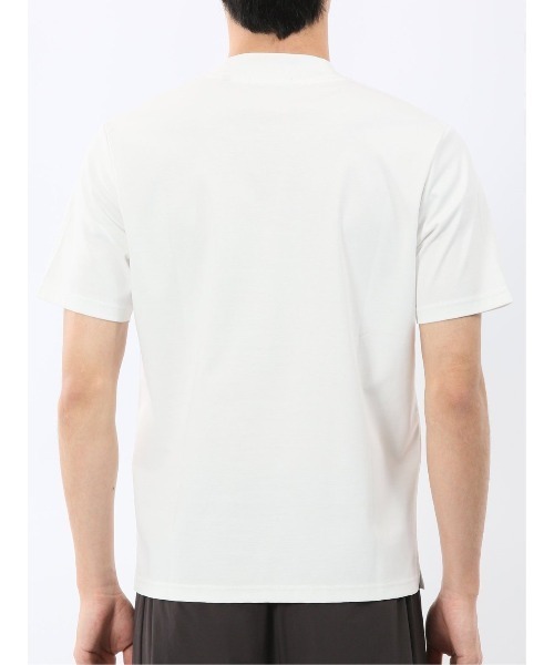 TAKA-Q(タカキュー)の「Tシャツ メンズ 半袖 ストレッチ 接触冷感 抗菌防臭 UV 綿 コットン 無地 シルケット スムス スロープネック ドレスT(Tシャツ/カットソー・メンズ・ホワイト・S/MEDIUM/LARGE/X-LARGE)」の9枚目の写真
