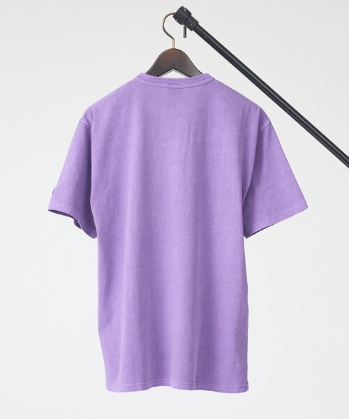 JEMORGAN（ジェーイーモーガン）の「【JEMORGAN /ジェーイーモーガン 】ピグメント半袖ヘンリーネックTシャツ/ユニセックス/JQ023-22S（Tシャツ/カットソー・メンズ・ブラック/サックスブルー/オフホワイト/イエロー/パープル/グリーン・M/L/XL）」の8枚目の写真
