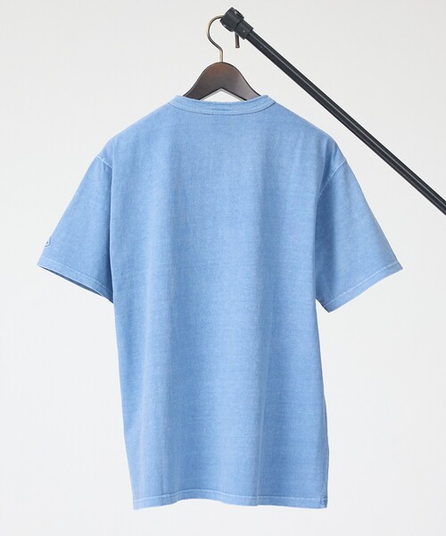 JEMORGAN（ジェーイーモーガン）の「【JEMORGAN /ジェーイーモーガン 】ピグメント半袖ヘンリーネックTシャツ/ユニセックス/JQ023-22S（Tシャツ/カットソー・メンズ・ブラック/サックスブルー/オフホワイト/イエロー/パープル/グリーン・M/L/XL）」の9枚目の写真