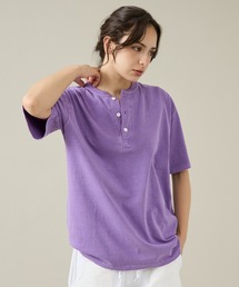 【JEMORGAN /ジェーイーモーガン 】ピグメント半袖ヘンリーネックTシャツ/ユニセックス/JQ023-22S