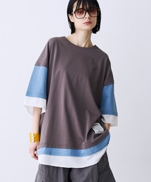 SeeSew（シーソー）の「【UNISEX】THREE LAYER TEE スリーレイヤードTシャツ（Tシャツ/カットソー）」