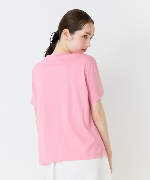 Jolly Poupee(ジョリープッペ)の「ネコプリント半袖Tシャツ(Tシャツ/カットソー・レディース・ブラック/オフホワイト/ピンク・42/46/38)」の17枚目の写真