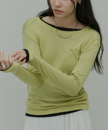 Stretch Boatneck Long T / ストレッチボートネックロングTEE