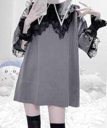 セール】クロス刺繍レースエプロン付きフリルスカパン（スカート）｜MA