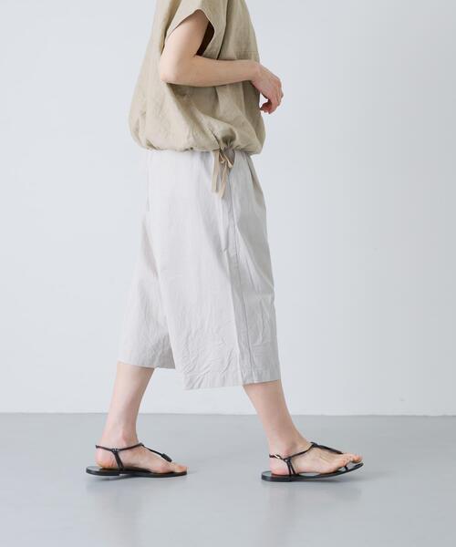 かぐれ(カグレ)の「ハイカウントコットンハーフパンツ(その他パンツ・レディース・チャコールグレー/ライトグレー・FREE)」の3枚目の写真