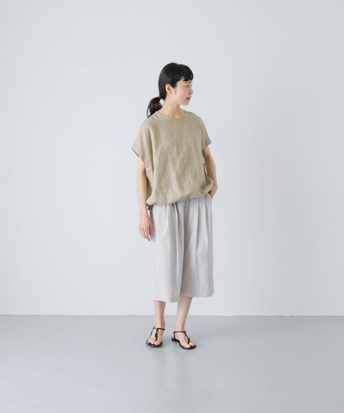 かぐれ(カグレ)の「ハイカウントコットンハーフパンツ(その他パンツ・レディース・チャコールグレー/ライトグレー・FREE)」の4枚目の写真