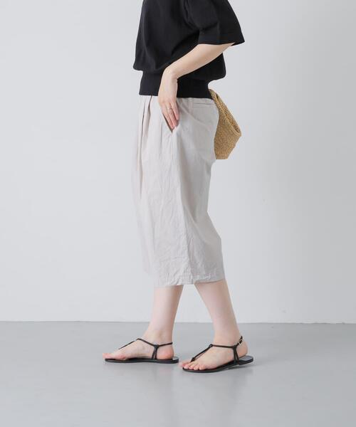 かぐれ(カグレ)の「ハイカウントコットンハーフパンツ(その他パンツ・レディース・チャコールグレー/ライトグレー・FREE)」の7枚目の写真